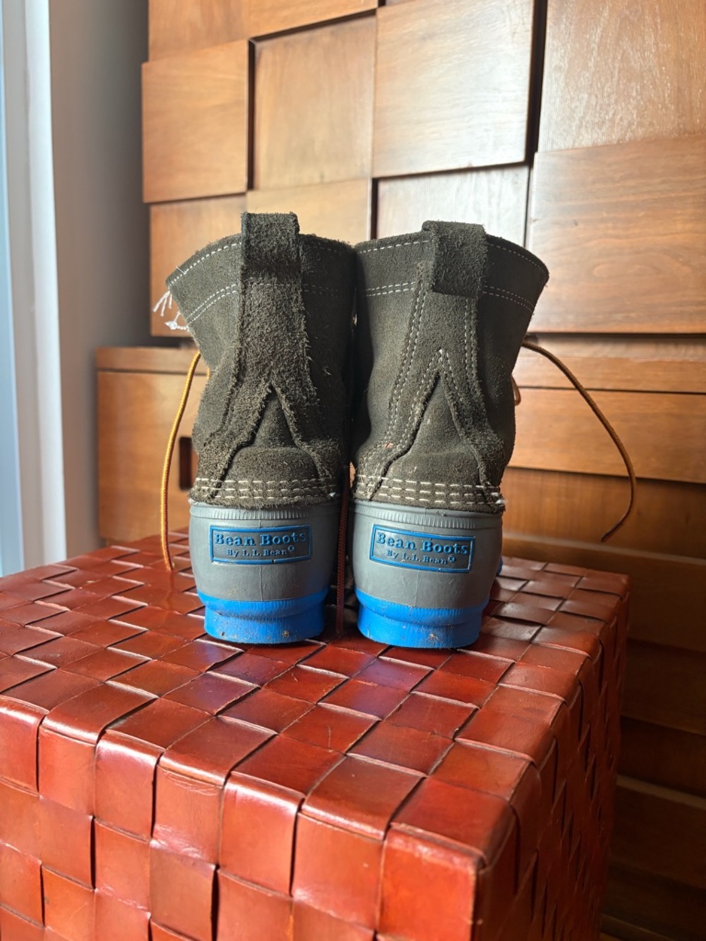 L.L. Bean Blue Rubber Sole Duck Boots - Picture 3 of 7